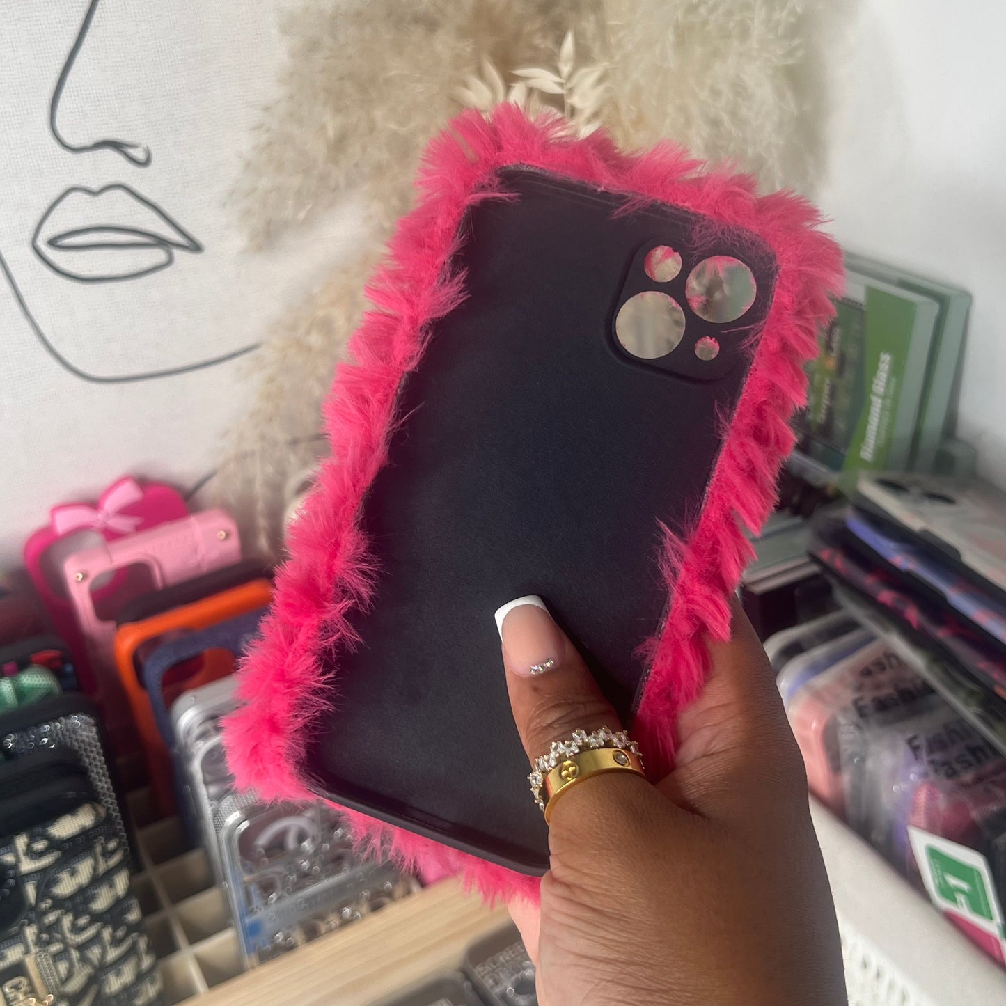 Pink Fluffy Case